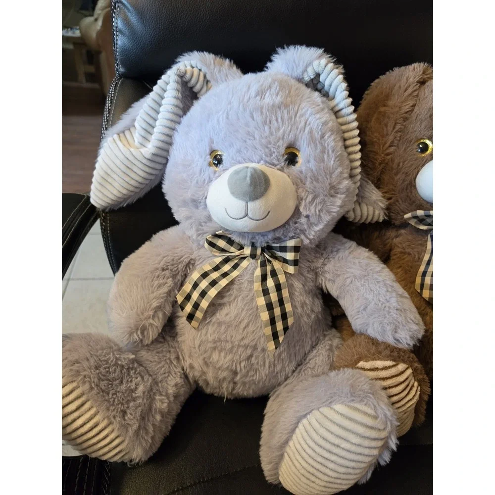 2-‎ Homerbest Easter Bunnies Rabbit Gray & Brown Plush Stuffed Animal 16